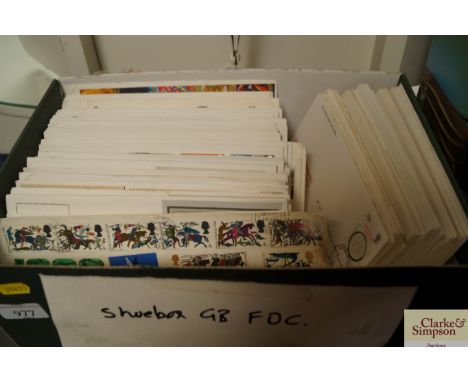 A box of Great Britain First Day covers