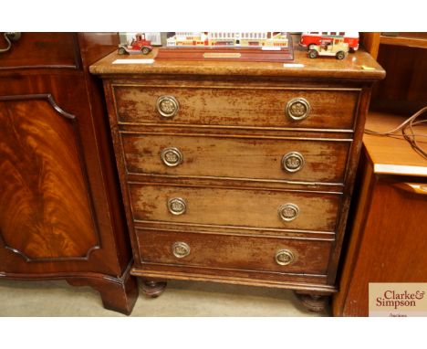 A 19th Century mahogany chest commode