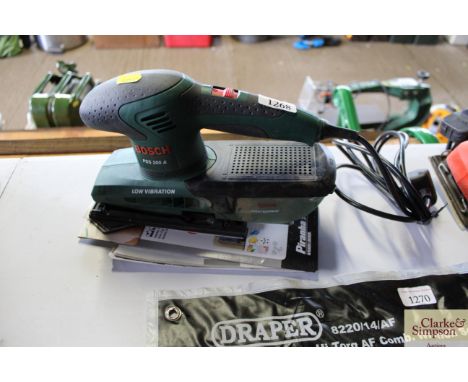 A Bosch low vibration orbital sander