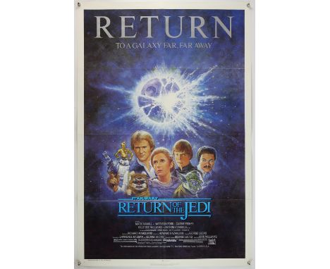 Star Wars Return of the Jedi (R-1985) US One Sheet film poster, folded, 27 x 41 inches. 