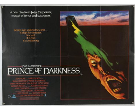 10 British Quad film posters, Prince of Darkness, The Amazing Mr. Blunden, Wild Geese II, Blind Terror / Doctors Wives, Burke