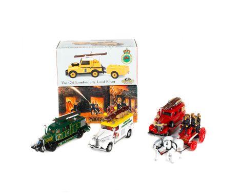 A quantity of Matchbox Fire Related Vehicles. Including 1936 Leyland Cub, Londonderry Land Rover, 1948 Dodge Route Van, 1948 