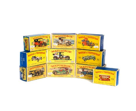 20 Matchbox Models of Yesteryear in early picture boxes. Including; Spyker Veteran Automobile, 1909 Opel Coupe, Mercer 1913 R