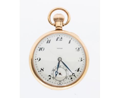 ***RE-OFFER IN 21st JUNE SALE AT &pound;200-&pound;300 FIXED RESERVE OR CUSTOMER TO COLLECT***

Vyvan 9ct Gold Pocket Watch.&