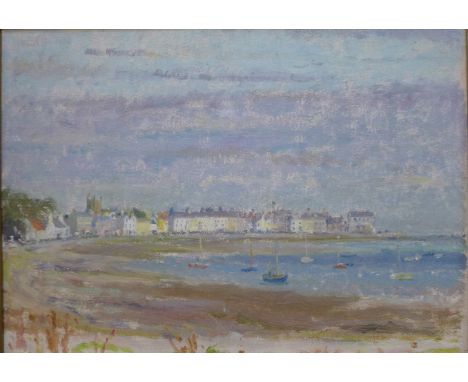 L.T. Watson, coastal landscape, oil on panel, 25 x 35cms, framed