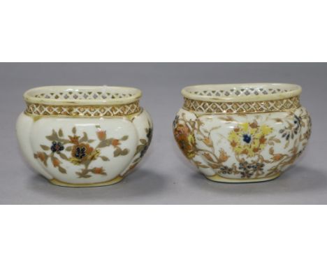 Two Zsolnay 19th century pots