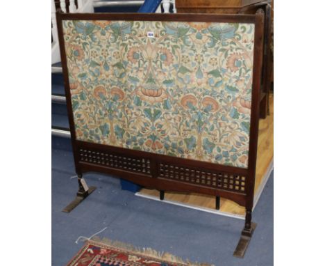 A Liberty & Co. firescreen, tapestry possibly Morris & Co. W.97cm