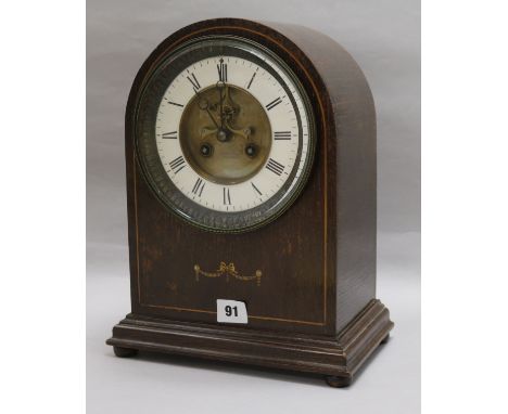 An Edwardian mantel clock
