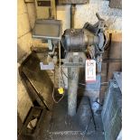 STANLEY DOUBLE END GRINDER, MODEL 586, W/ STAND