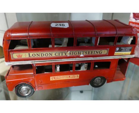 tin model London bus 