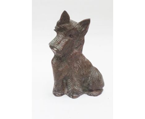 Bronze effect scottie dog doorstop 