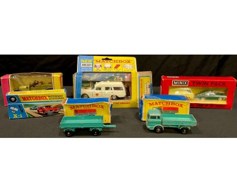 Toys &amp; Juvenalia - Matchbox models including Matchbox King Size K-6 Mercedes Benz 'Binz' ambulance, window boxed; others;