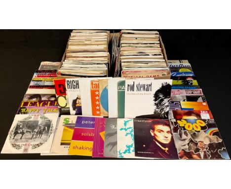 Vinyl Records - 45rpm 7" singles various genres and artists including Eric Clapton, Alison Moyet, New Order, The Pogues, Dead