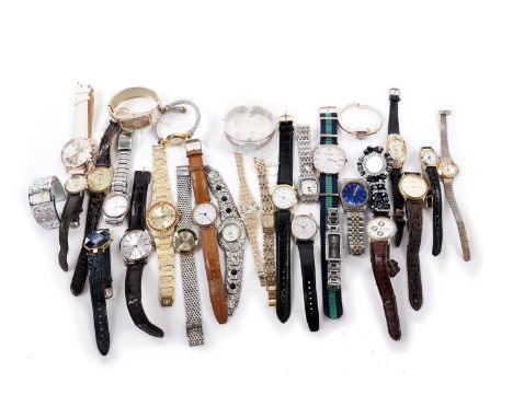 A collection of wristwatches, including: a Nina Myers wristwatch with changeable straps and bezels, in box; and others, by ma