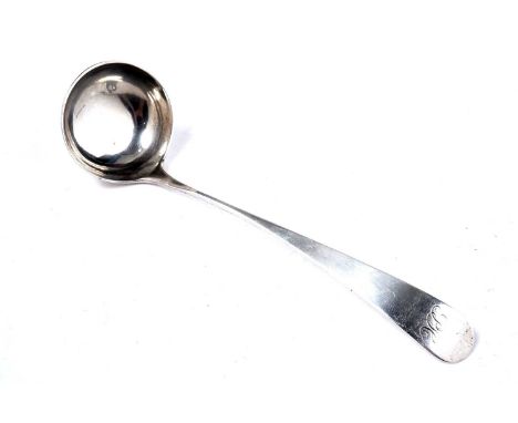 A George III Scottish provincial silver toddy ladle, initialled 'PH' (script), hallmarked Edinburgh 1807 by John Ziegler, wit