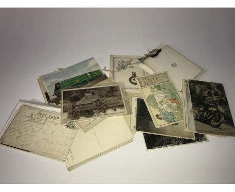 Bag of vintage postcards