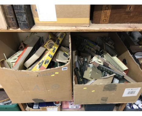 Shelf of 00 gauge accessories