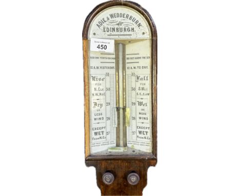 Adie &amp; Wedderburk, Edinburgh Stick Barometer. 