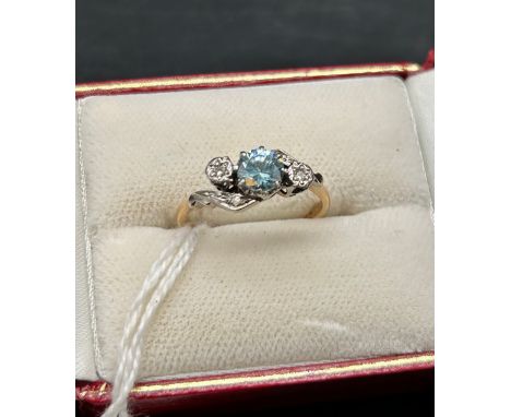 9ct Gold Gemstone ring [2.93g] size N 