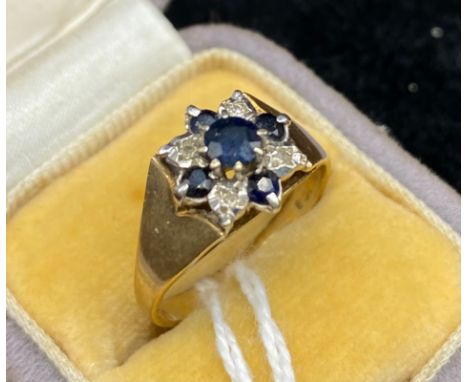 Gold Ladies ring [Incuse rubbed unreadable] size M - N [3.64g] 