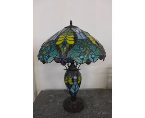 A Tiffany style table lamp