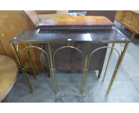 An Italian gilt metal console table