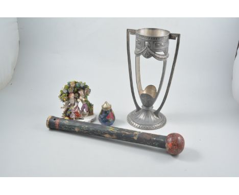 Truncheon, wall barometer etc, 