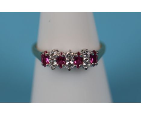 Gold, ruby &amp; diamond ring