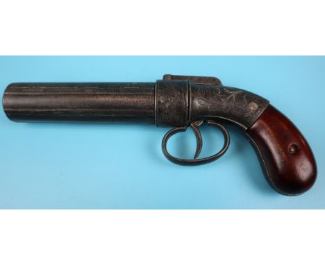 Reproduction pepper pot revolver marked Worcester