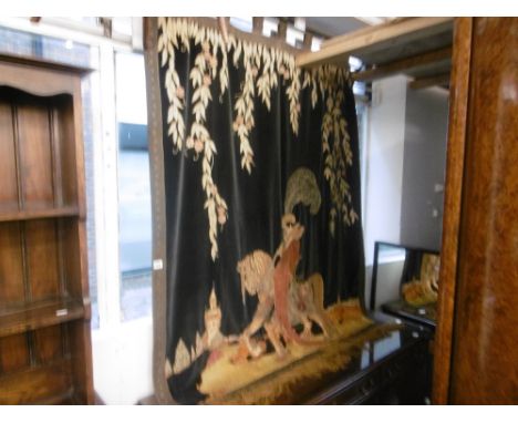 A 19th century wall hanging tapestry width 132cm height 157cm 