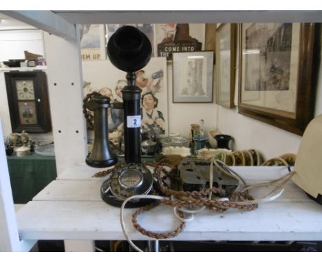 A 1920s or 30s candlestick telephone possiblie GPO