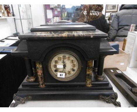 A Victorian mantle clock