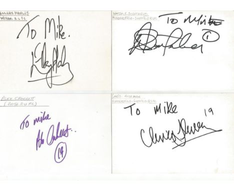 Rugby signed 6x4 white index card collection. 50+ cards. Dedicated to Mike or Michael. Some of signatures included are Waisal
