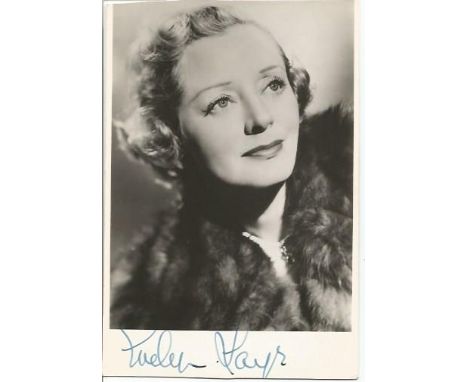 Evelyn Laye signed postcard size b/w photo. 10 July 1900, 17 February 1996 was an English actress who was active on the Londo