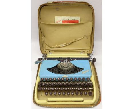 Groma Kolibri portable typewriter in carrying case with instructions Condition Report Click here for further images, conditio