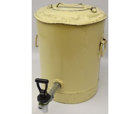 Vintage enamel tea urn, H38cm  Condition Report Click here for further images, condition, auction times & delivery costs