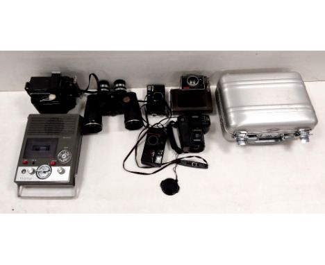 Misc Box of Polaroid Land Camera, Cameras, Vintage Cameras , Binoculers, Etc