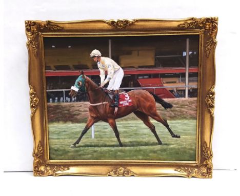 Gilt Framed Oil on Canvas by Nora Kelly ' M J Kinane'Dimensions: Including Frame 72cm W x 62cm 