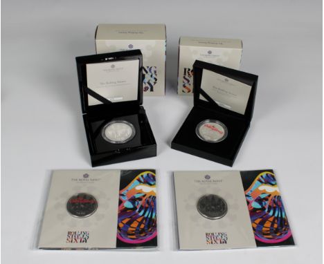 Royal Mint - The Rolling Stones - To include The Rolling Stones Sixty 2022 UK 2oz .999 Silver Proof £5 Coinlimited edition 71