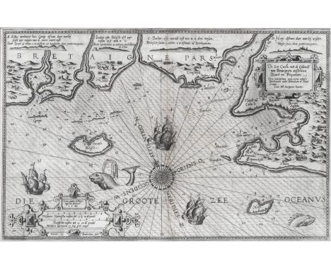 FRANCE - BRITTANY[WAGHENAER (LUCAS JANSZOON)] De Zee Custe, met de Eijlande van Bretaignen, tusschenn Blauet en Picqueliers, 