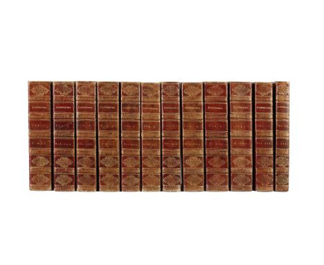 BINDINGSGOOD (JOHN MASON) Pantologia: a New Cyclopaedia, 12 vol.,  half-titles, numerous engraved plates (many hand-coloured)