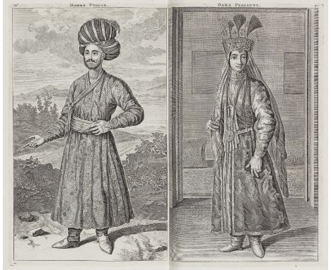 LE BRUYN (CORNELIUS)Travels into Muscovy, Persia, and Part of the East-Indies, 2 vol.,  engraved frontispiece, portrait of th