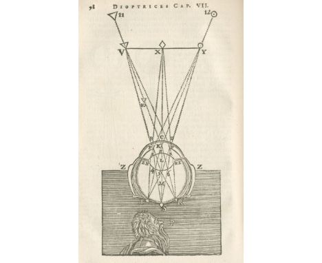 DESCARTES (RENE)Geometria,  engraved portrait, contemporary calf, rubbed, 1659; Principia matheseos universalis, 4 parts in o