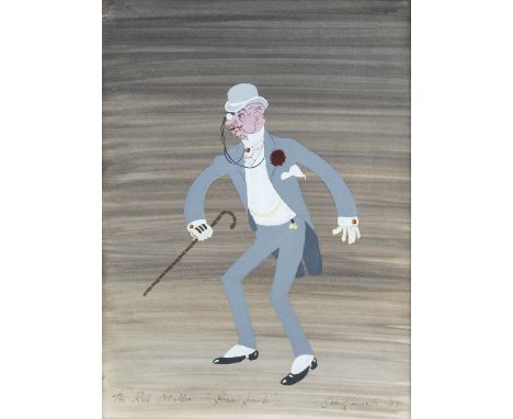 LANCASTER (OSBERT)Costume design of 'The Rich Old Man' for the ballet Bonne-Bouche,  watercolour and gouache on paper, mounte