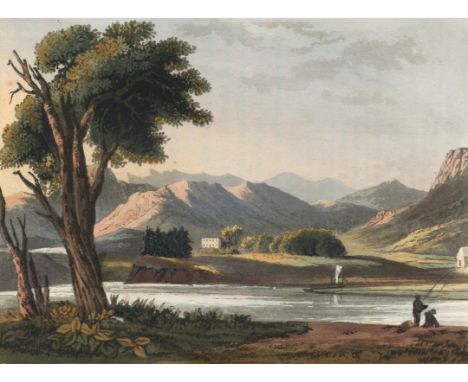 HARRAL (THOMAS) AND SAMUEL IRELANDPicturesque Views of the Severn, 2 vol.,  half-titles, 52 hand-coloured lithographed plates
