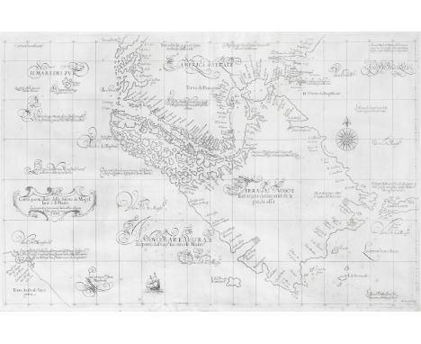 SOUTH AMERICA -  STRAIT OF MAGELLAN[DUDLEY (ROBERT)] Carta particolare dello Stretto di Magellano e di Maire,  early issue wi