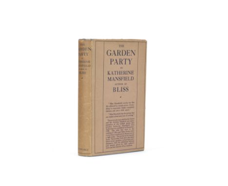 MANSFIELD (KATHERINE)The Garden Party, and Other Stories, FIRST EDITION,  first printing, ONE OF APPROXIMATELY 25 COPIES in p