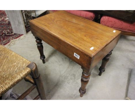 Victorian Mahogany Commode Stool 