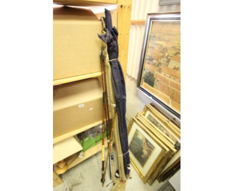 Vintage fishing rods to include a Hardy Matchmaker