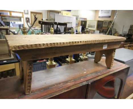 Early 20th century Rustic Pine Bench